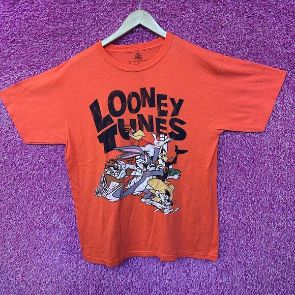 Looney Tunes Cartoon Characters Oversized Warner Bros Tee L - Picture 1 of 4